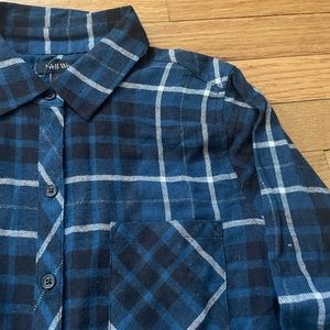Button down plaid shirt